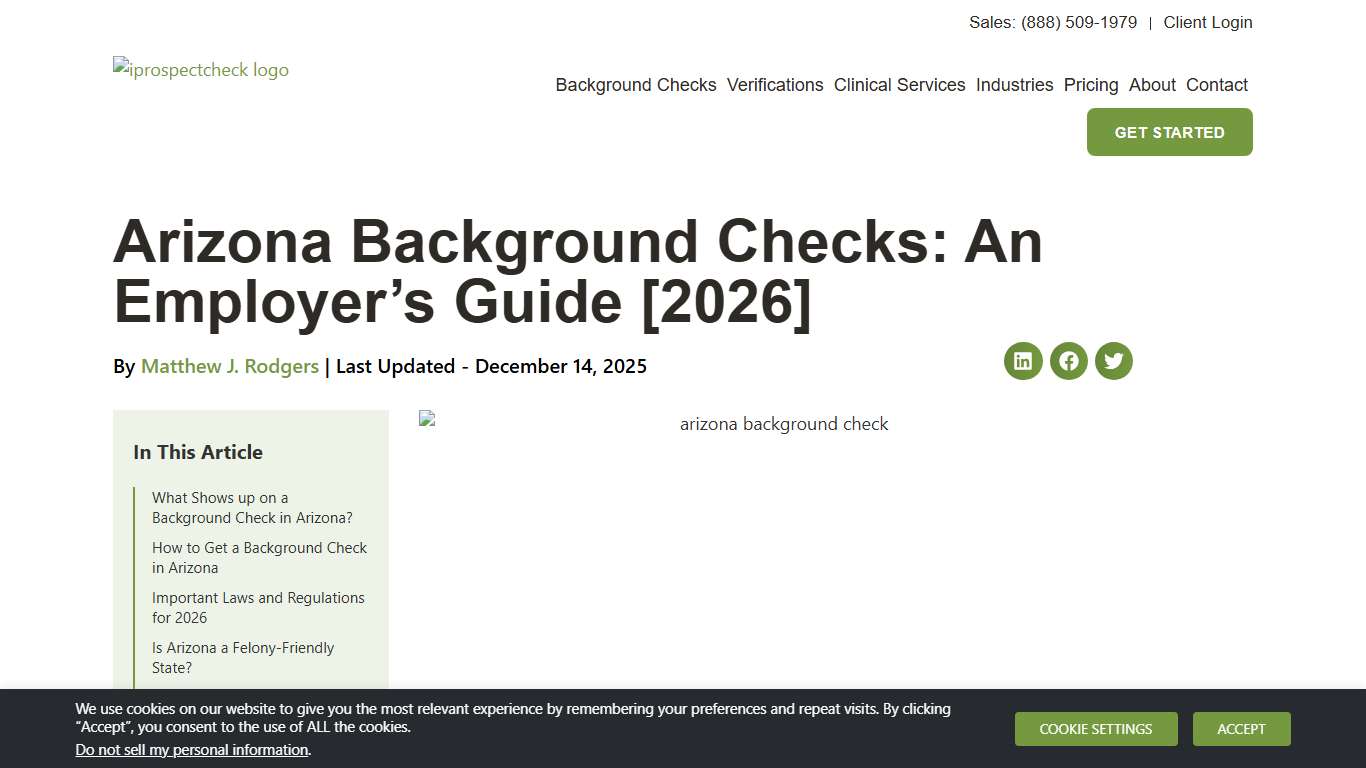 Arizona Background Checks: An Employer's Guide [2026]